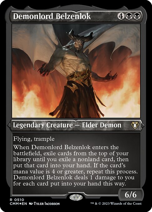 Carta Belzenlok, señor demonio — Commander Masters · CMM · #510