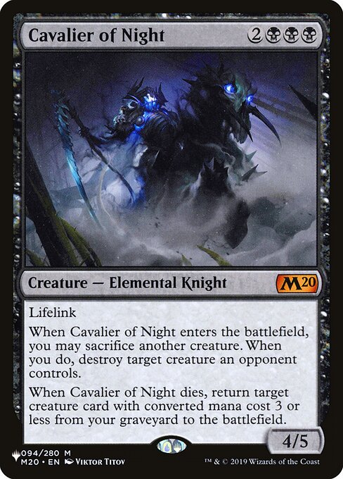 Caballero de la noche — The List