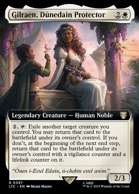 Carta Gilraen, protectora dúnedain — Tales of Middle-earth Commander · LTC · #97