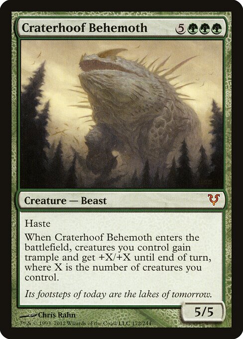 Carta Behemot cascocráter — Avacyn Restored · AVR · #172