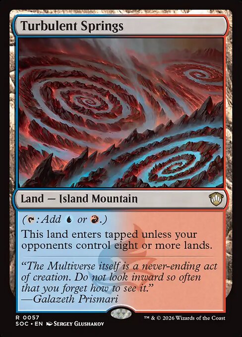 Carta Manantiales turbulentos — Secrets of Strixhaven Commander · SOC · #57
