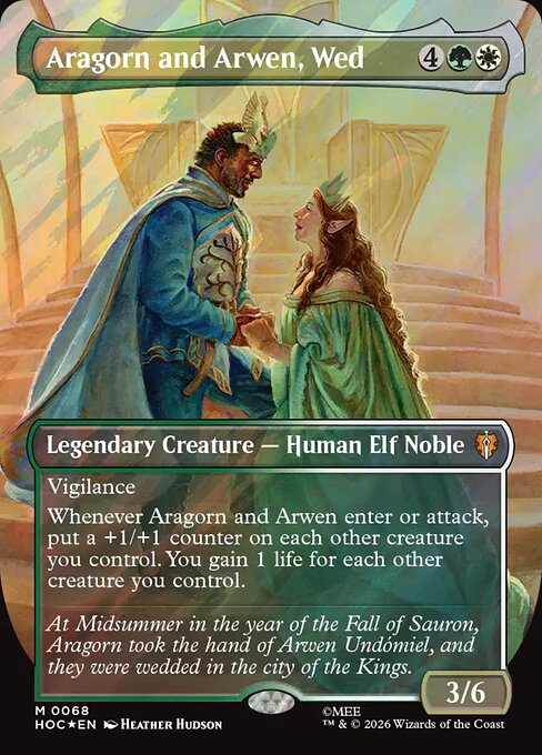 Aragorn y Arwen, desposados — The Hobbit Eternal