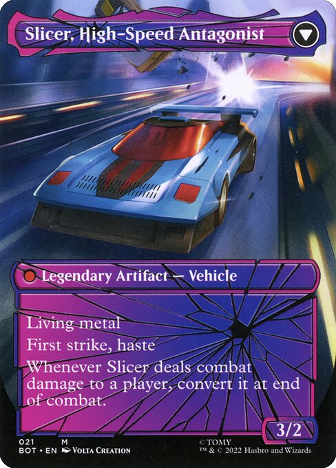Slicer, Hired Muscle // Slicer, High-Speed Antagonist (cara trasera)
