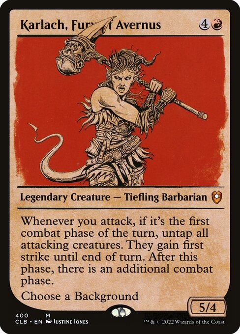 Karlach, Furia de Averno — Commander Legends: Battle for Baldur's Gate