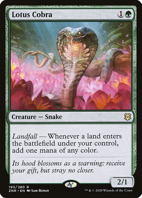 Carta Cobra del loto — Zendikar Rising · ZNR · #193