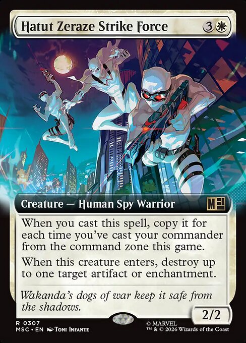 Carta Fuerzas de asalto Hatut Zeraze — Marvel Super Heroes Commander · MSC · #307