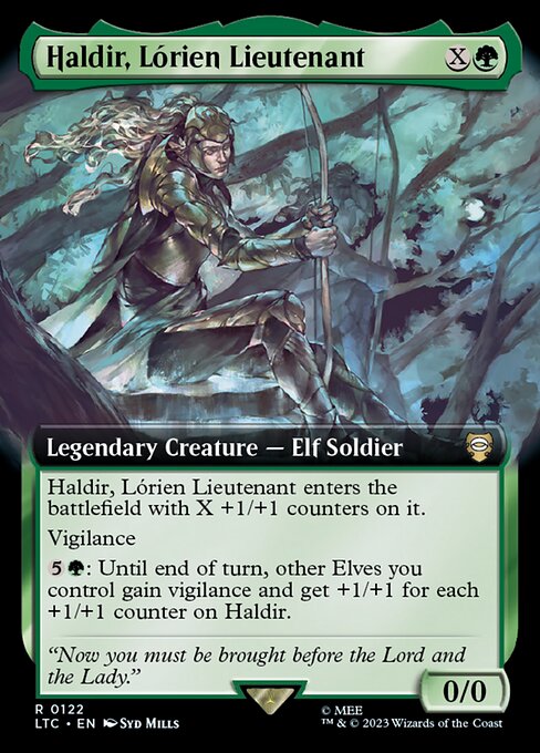 Carta Haldir, teniente de Lórien — Tales of Middle-earth Commander · LTC · #122
