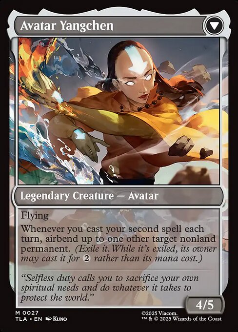 The Legend of Yangchen // Avatar Yangchen (cara trasera)