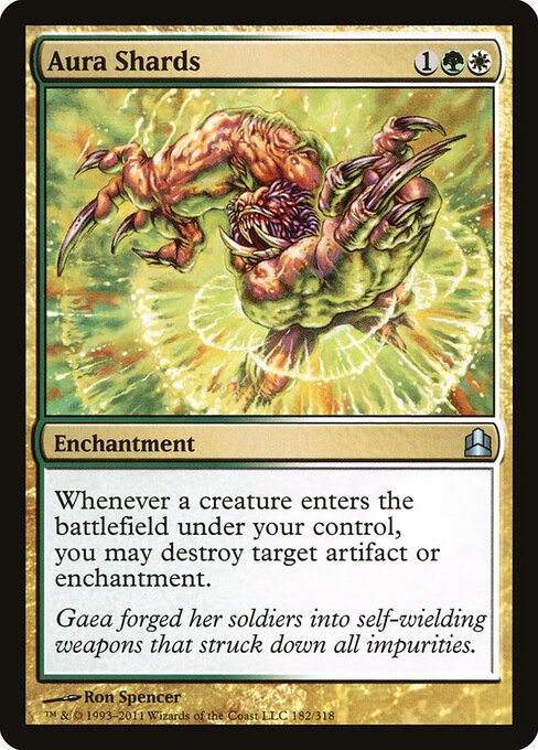 Carta Fragmentos de aura — Commander 2011 · CMD · #182