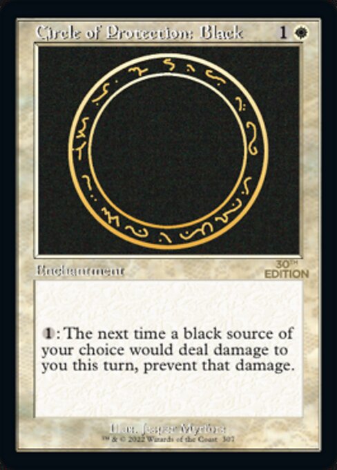 Círculo de protección: negro — 30th Anniversary Edition