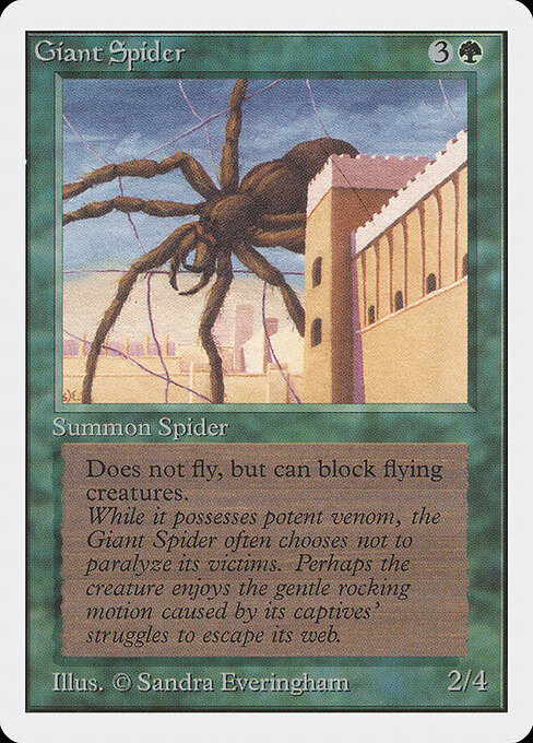 Carta Araña gigante — Unlimited Edition · 2ED · #199