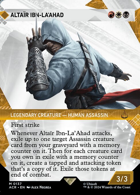 Carta Altaïr Ibn-La'Ahad — Assassin's Creed · ACR · #137