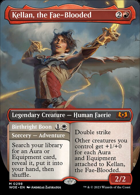 Kellan, the Fae-Blooded // Birthright Boon — Wilds of Eldraine