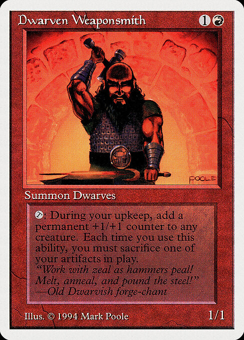 Carta Dwarven Weaponsmith — Summer Magic / Edgar · SUM · #145