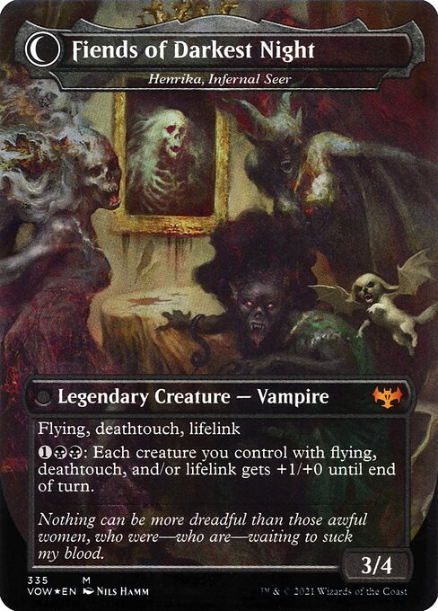 Henrika Domnathi // Henrika, Infernal Seer (cara trasera)