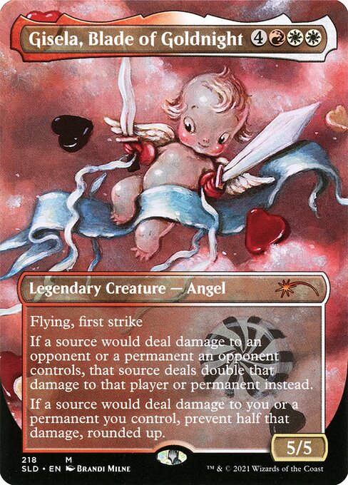 Carta Gisela, Espada de la Noche Dorada — Secret Lair Drop · SLD · #218