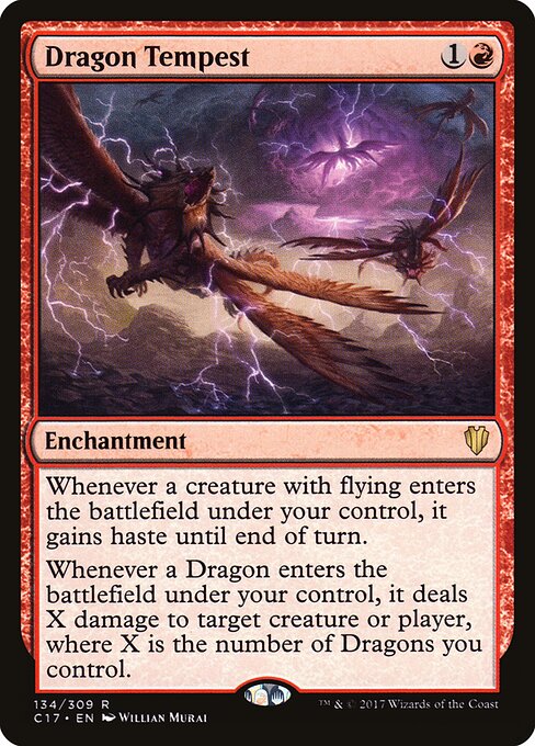 Carta Tempestad de dragones — Commander 2017 · C17 · #134