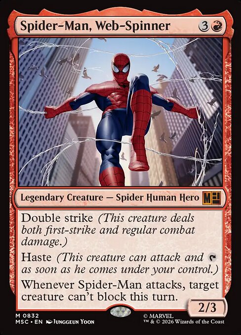 Carta Spiderman, tejerredes — Marvel Super Heroes Commander · MSC · #832