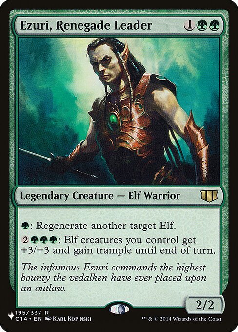 Carta Ezuri, líder renegado — The List · PLST · #C14-195