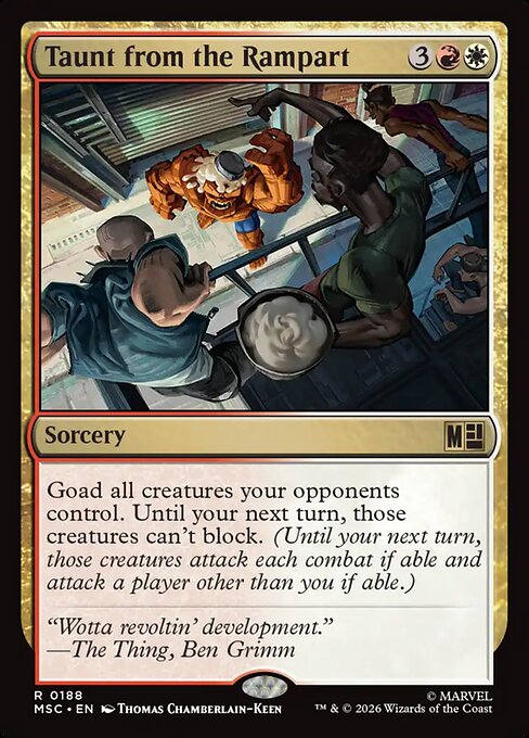 Carta Burla desde la muralla — Marvel Super Heroes Commander · MSC · #188