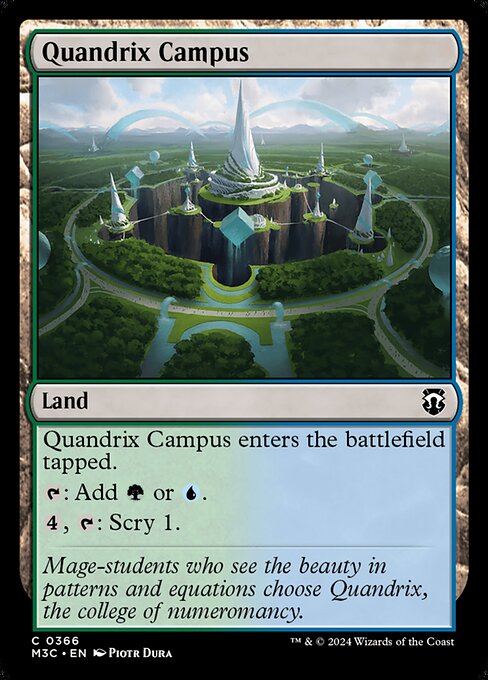 Carta Campus de Quándrix — Modern Horizons 3 Commander · M3C · #366