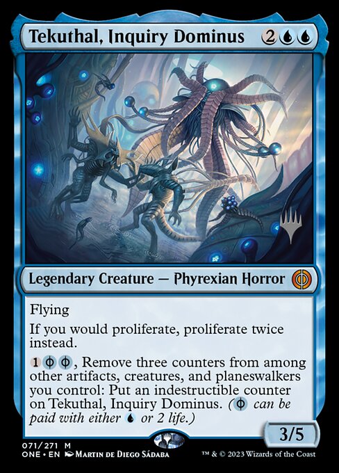 Tekuthal, dominus de la investigación — Phyrexia: All Will Be One Promos