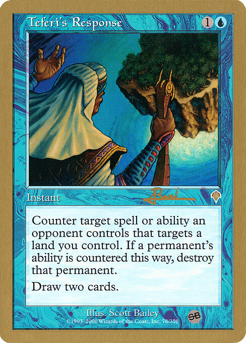 Respuesta de Teferi — World Championship Decks 2001