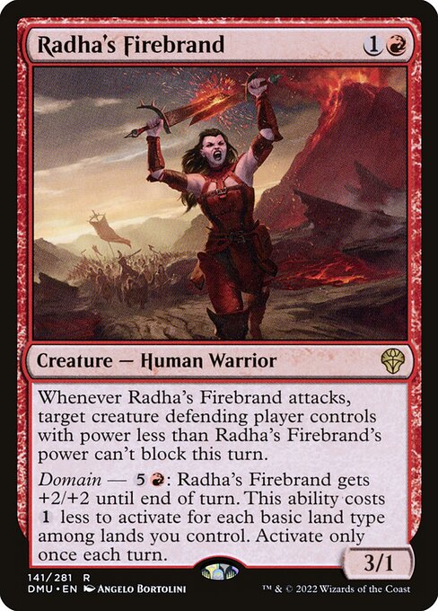 Carta Radha's Firebrand — Dominaria United · DMU · #141