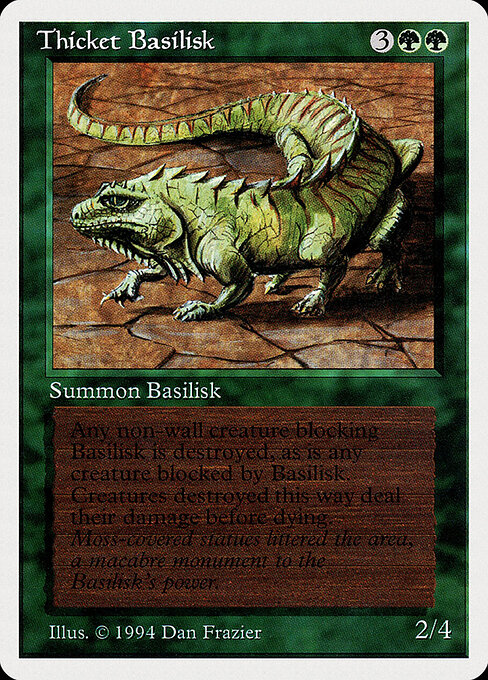 Carta Basilisco de maleza — Summer Magic / Edgar · SUM · #218