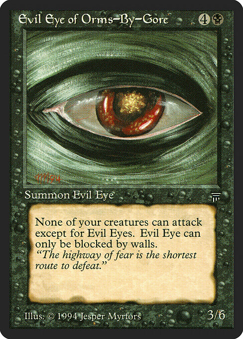 Carta Ojo maléfico de Orms-by-Gore — Legends · LEG · #96