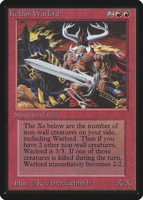 Señor guerrero de Keldon — Limited Edition Beta