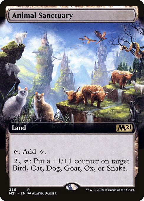 Carta Santuario animal — Core Set 2021 · M21 · #385