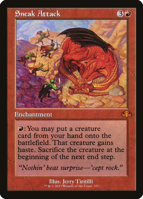 Carta Ataque a hurtadillas — Dominaria Remastered · DMR · #331