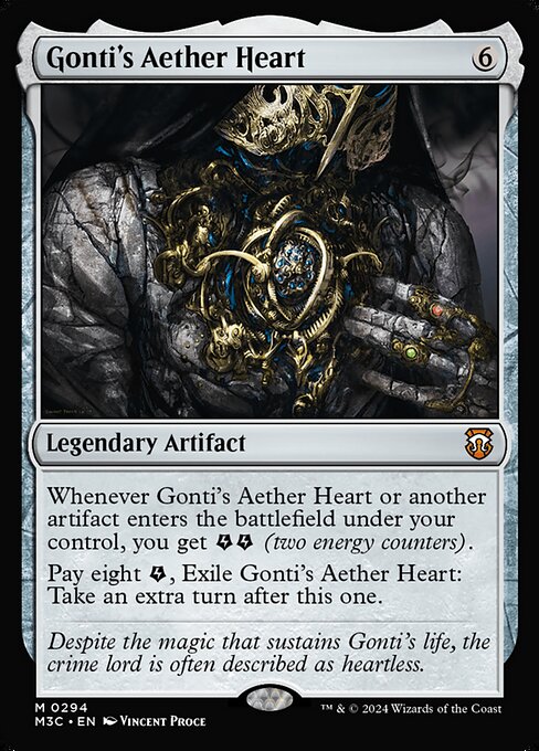 Carta Corazón de éter de Gonti — Modern Horizons 3 Commander · M3C · #294