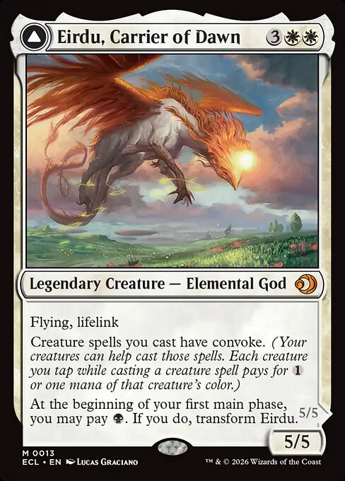 Eirdu, Carrier of Dawn // Isilu, Carrier of Twilight — Lorwyn Eclipsed