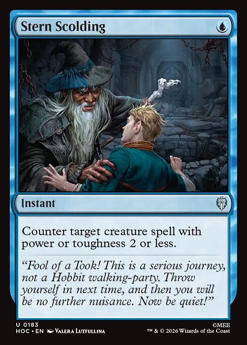 Carta Rapapolvo — The Hobbit Eternal · HOC · #183