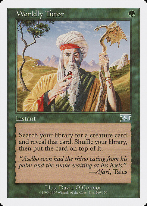 Carta Tutor mundano — Classic Sixth Edition · 6ED · #269