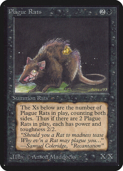 Carta Plaga de ratas — Limited Edition Alpha · LEA · #121