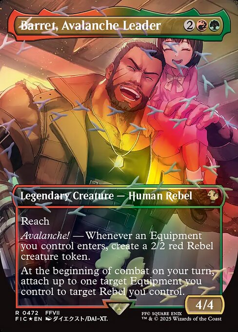 Barret, líder de Avalancha — Final Fantasy Commander