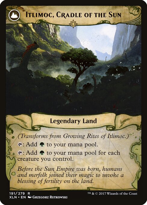 Growing Rites of Itlimoc // Itlimoc, Cradle of the Sun (cara trasera)