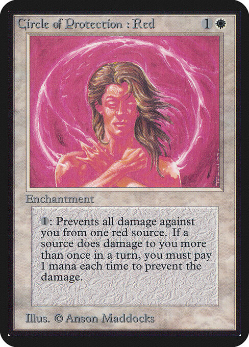 Carta Circulo de protección: Rojo — Limited Edition Alpha · LEA · #12