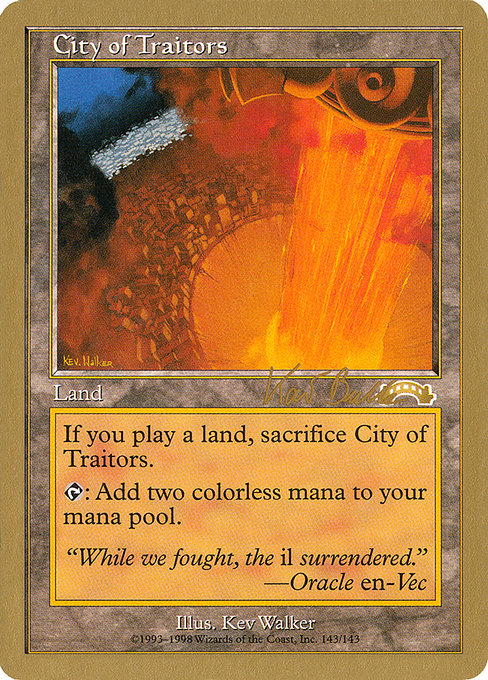Ciudad de traidores — World Championship Decks 1999