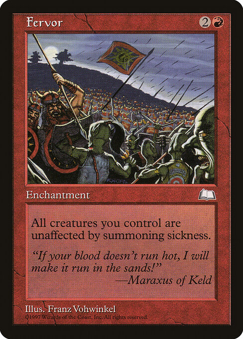 Carta Fervor — Weatherlight · WTH · #99