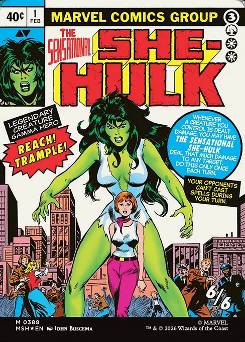 Jennifer Walters // The Sensational She-Hulk (cara trasera)