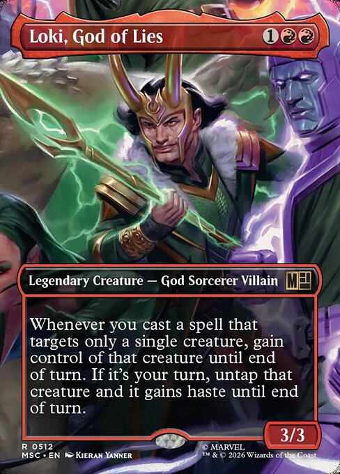 Carta Loki, God of Lies — Marvel Super Heroes Commander · MSC · #512