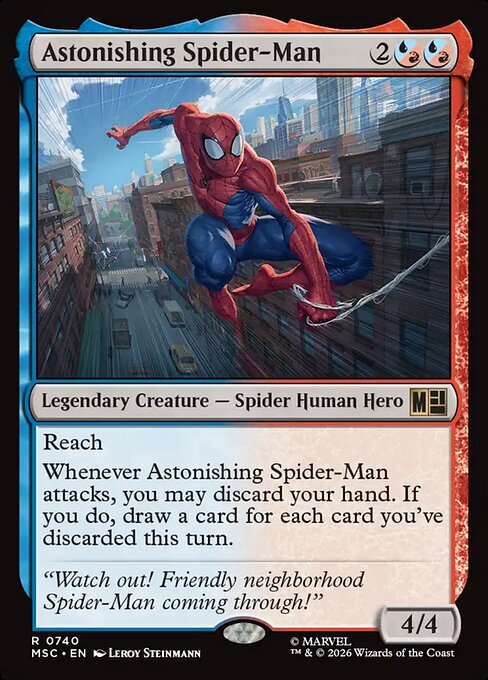 Carta Astonishing Spider-Man — Marvel Super Heroes Commander · MSC · #740