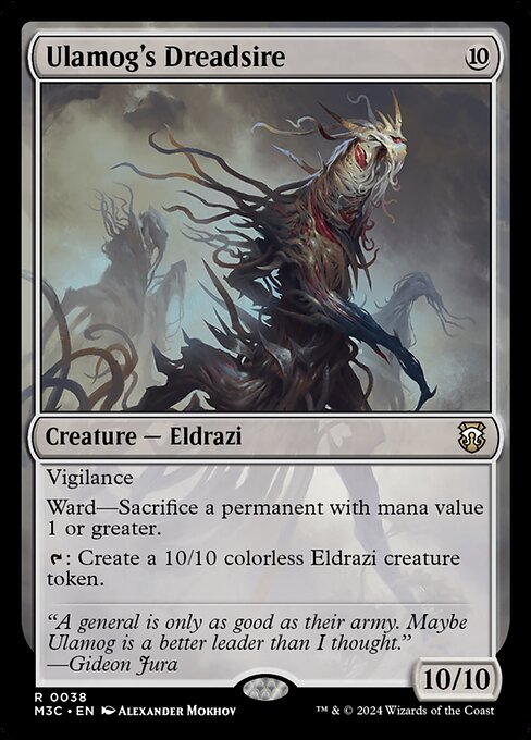 Carta Ulamog's Dreadsire — Modern Horizons 3 Commander · M3C · #38