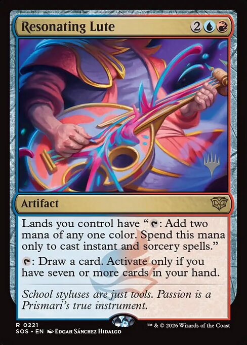 Carta Laúd resonante — Secrets of Strixhaven Promos · PSOS · #221p
