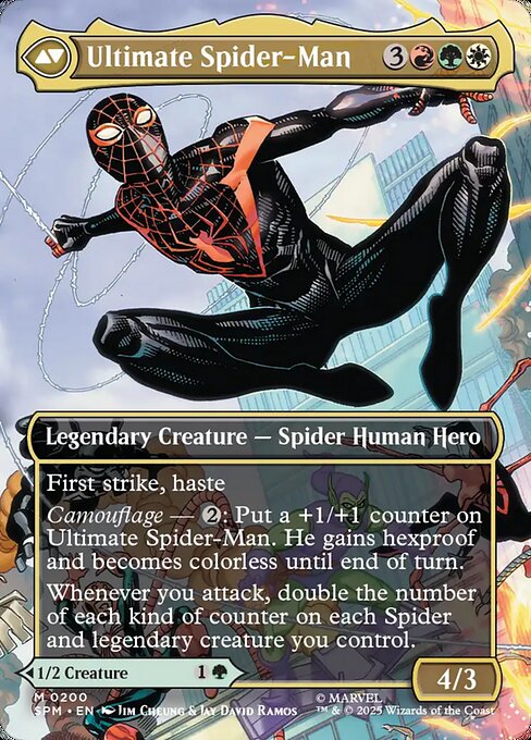 Miles Morales // Ultimate Spider-Man (cara trasera)