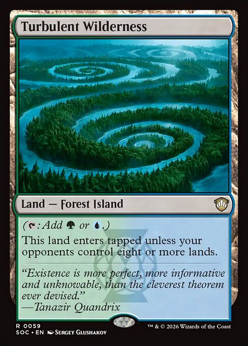 Tierras salvajes turbulentas — Secrets of Strixhaven Commander